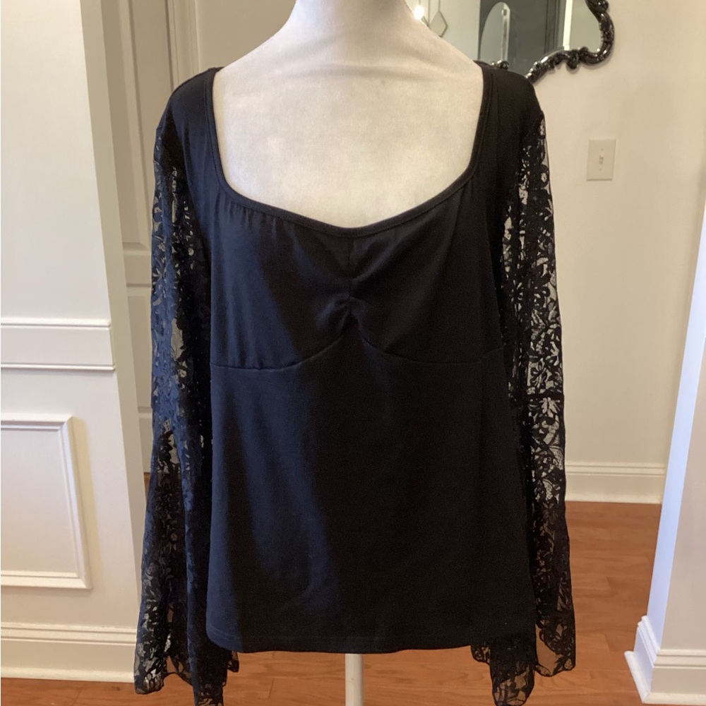 Lace Bell Sleeve  Blouse